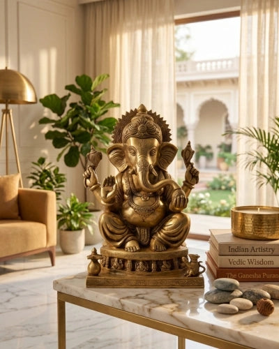 Buy Brass Ganesha Idol Statue Online