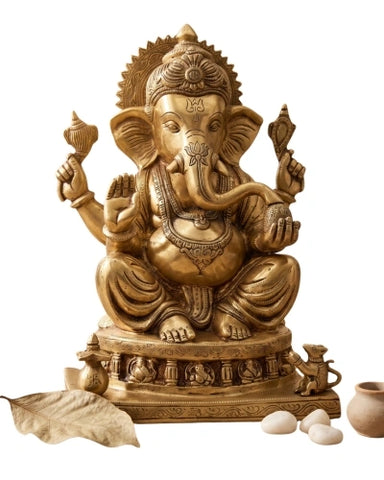 Buy Brass Ganesha Idol Statue Online