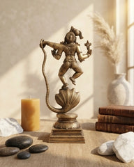 Buy Brass Unique Metal Urli with Peacock Diyas
