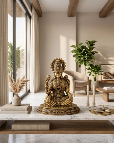 Buy Pure Brass Laxmi Ji Murti