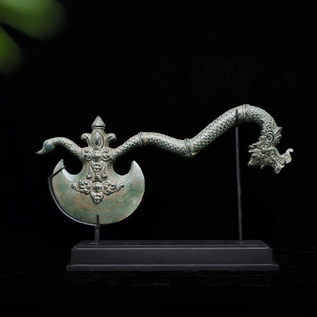Decorative Antique Balinese Bronze Axe