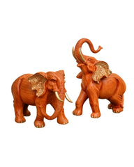 Elegant African Elephant Pair - Set of two