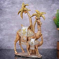 Emaar Gold Camel Sculpture