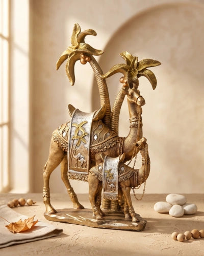 Emaar Gold Camel Sculpture