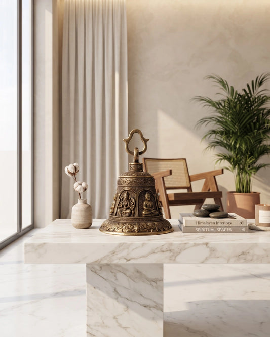 GANESH AND LOTUS HANGING BELL