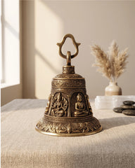 GANESH AND LOTUS HANGING BELL