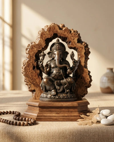 Ganesha Antique Sculpture (Bronze / Wooden)