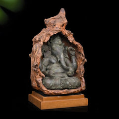 Ganesha Antique Sculpture (Bronze / Wooden)