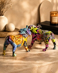 Graffiti Bulldog Figurine