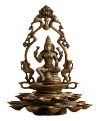 Handcrafted Brass Laxmi Diya