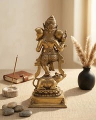 Indonesian Antique Brass Dancing Ganesha