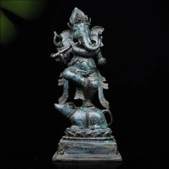 Indonesian Antique Bronze Dancing Ganesha