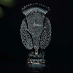 Indonesian Bronze Statue of Lord Vishnu on the Garuda