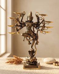 Kaliya Krishna Sculpture - Bronze Sculpture