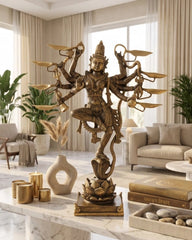Kaliya Krishna Sculpture - Bronze Sculpture