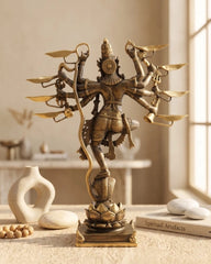 Kaliya Krishna Sculpture - Bronze Sculpture