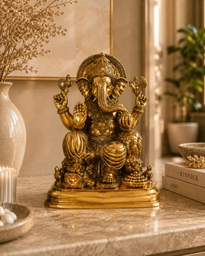 Lord Ganesha Sitting On Base (Big)