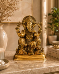 Lord Ganesha Sitting On Base (Big)