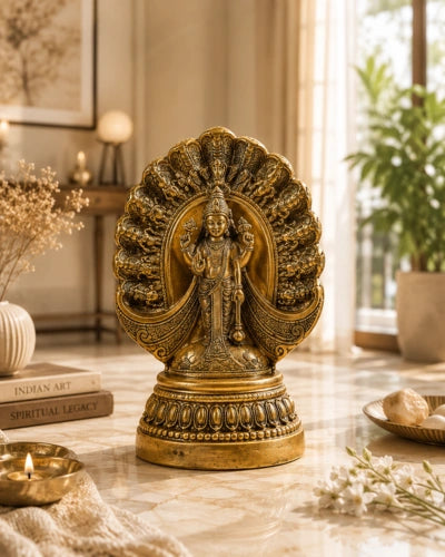 Lord VISHNU DASHAVATAR BRASS SCULPTURE