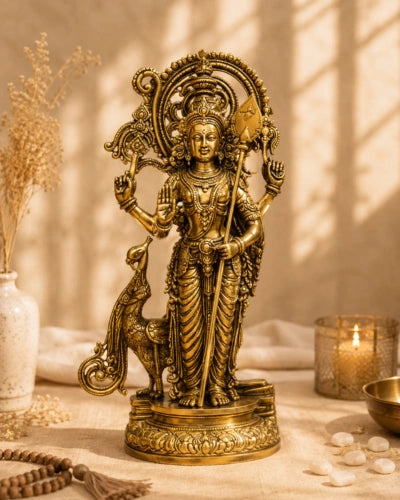 Murugan with peacock