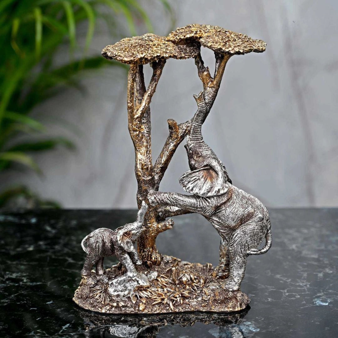 Mystic Elephant Duo Sculpture