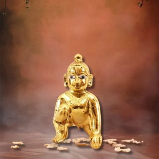Pure Brass Handmade Laddu Gopal ji