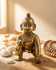 Pure Brass Handmade Laddu Gopal ji - Spiritual Idol