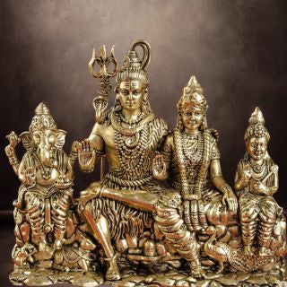 Pure Brass Shiv Pariwar/Family Murti