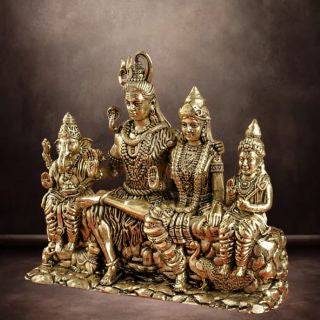 Pure Brass Shiv Pariwar/Family Murti