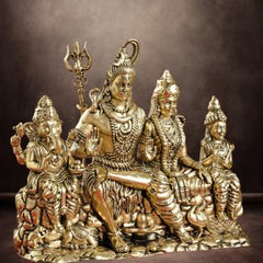 Pure Brass Shiv Pariwar/Family Murti