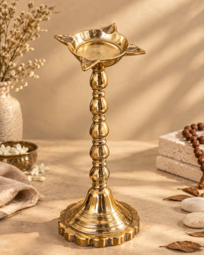 Pure Brass Standing Lamp Stand