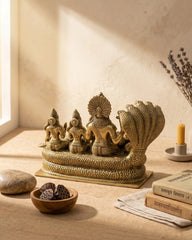 Shesha Shayi Vishnu in Brass | Handmade Antique