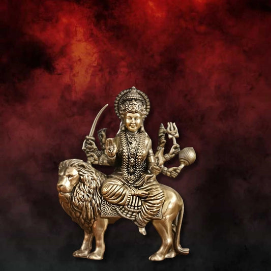 Superfine Brass Durga Hindu Goddess