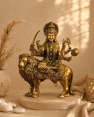 Superfine Brass Durga Hindu Goddess