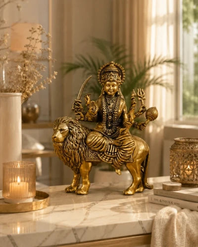 Superfine Brass Durga Hindu Goddess