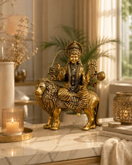 Superfine Brass Durga Hindu Goddess