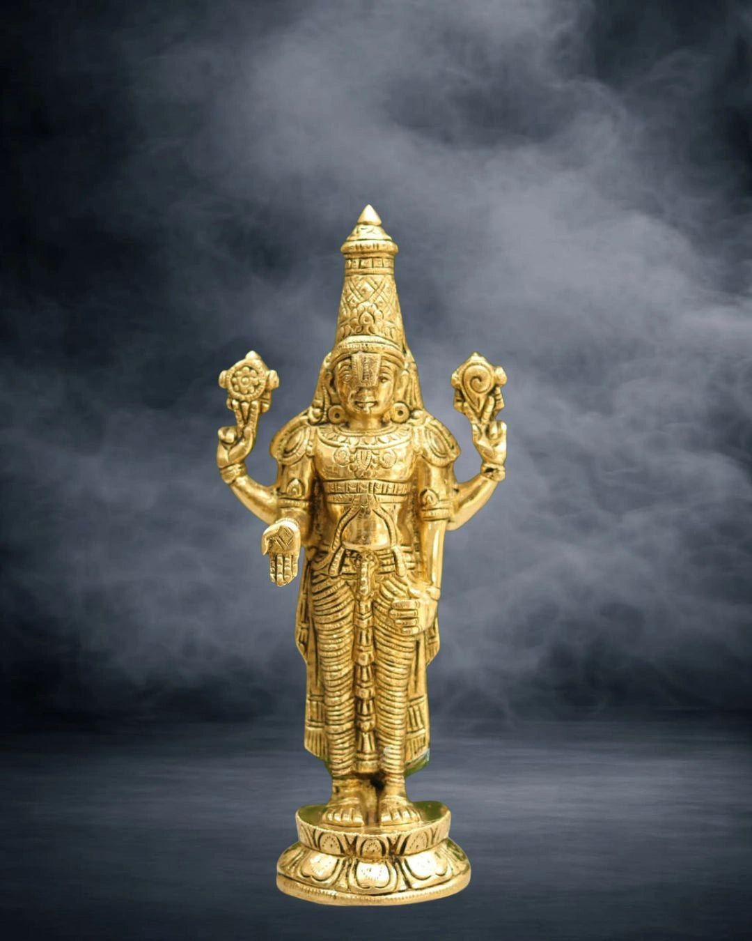 Buy Superfine Brass Tirupati Balaji Lord Venkateshwara Idol&nbsp;