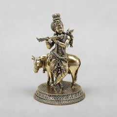 Superfine Small Krishna / Brass (17.2 cm)