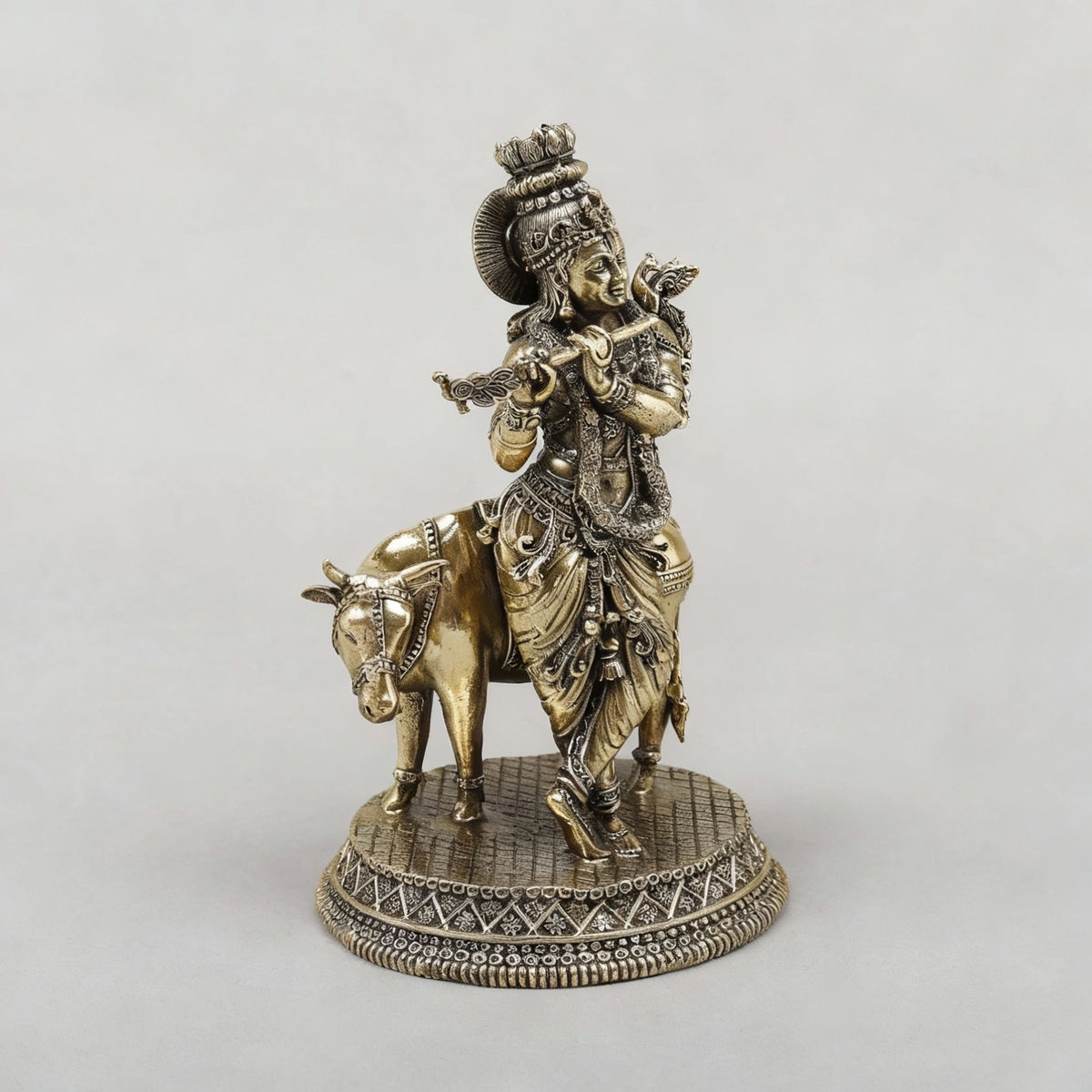 Superfine Small Krishna / Brass (17.2 cm)