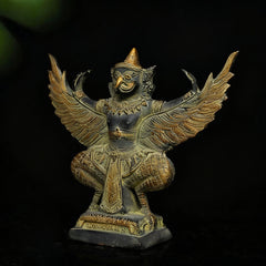 The Majestic Garuda Antique  Brass Sculpture