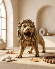 The Majestic Lion - Chrome Plated Sculpture
