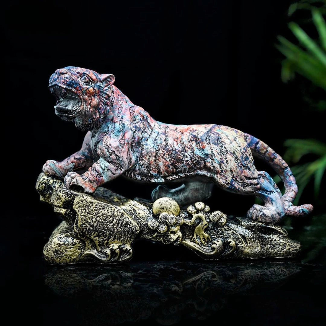 The Vibrant Tiger Handcrafted Figurine
