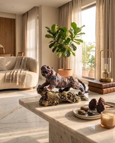 The Vibrant Tiger Handcrafted Figurine