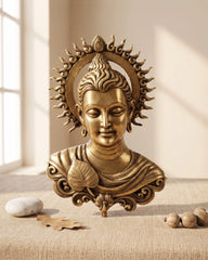 Tibetan Brass Wall Hanging Buddha Statue – Symbol of Peace & Wisdom