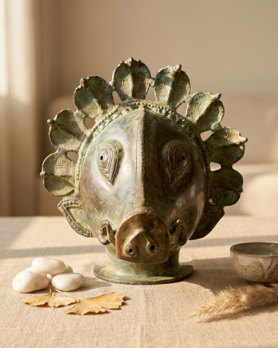 Varha Mask Antique - Bronze