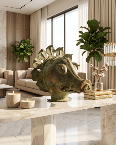 Varha Mask Antique - Bronze