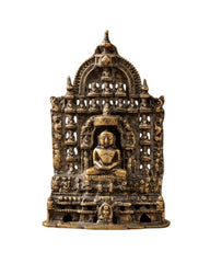 Vintage Brass Mahavir Ji with Jain Tirthankaras Sculpture