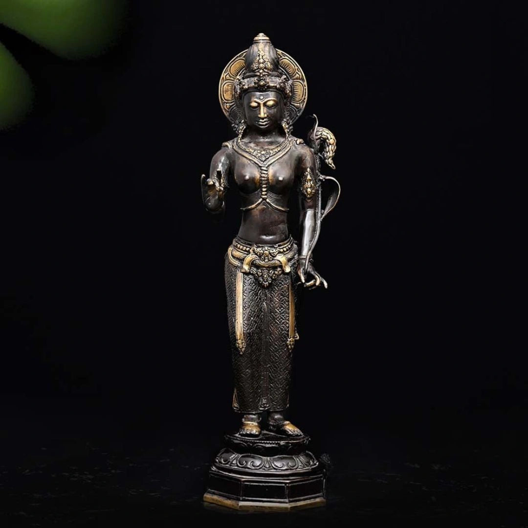 Vintage Bronze Antique Annapurna Idol