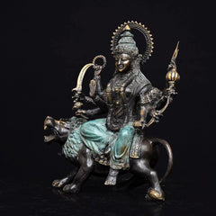 Vintage Handcrafted Bronze Durga Idol