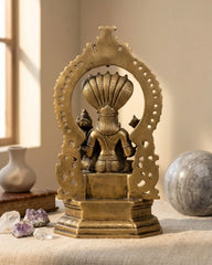 Vishnu and Lakshmi Brass Statue | Handmade Brass Idol